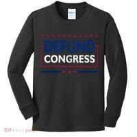 Defund Congress Defund Politicians Libertarian Political Kids Long Sleeve Shirt thumb 0