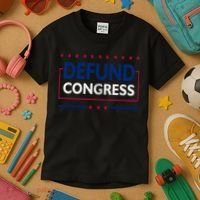 Defund Congress Defund Politicians Libertarian Political Kids T-Shirt thumb 3