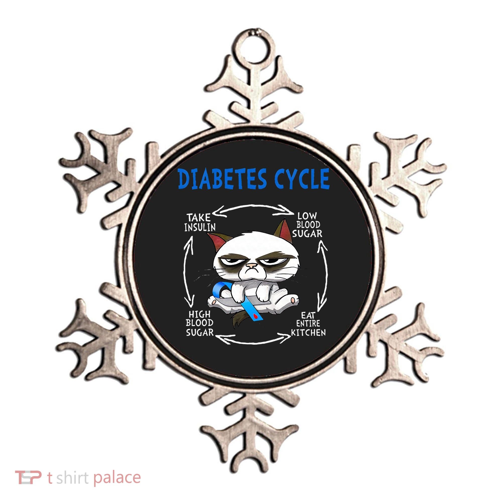 Diabetes Cycle Diabetes Awareness Funny Cat Outfits Ornament