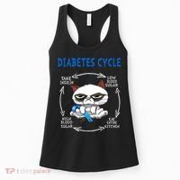 Diabetes Cycle Diabetes Awareness Funny Cat Outfits Women's Tank Top thumb 0
