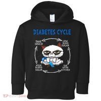 Diabetes Cycle Diabetes Awareness Funny Cat Outfits Toddler Hoodie thumb 0