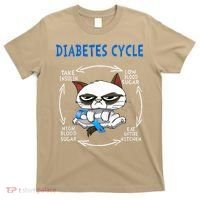 Diabetes Cycle Diabetes Awareness Funny Cat Outfits T-Shirt thumb 0