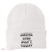 Drunk Cigs Don't Count Beanie thumb 0