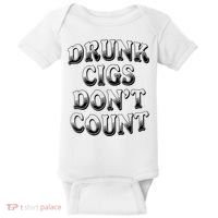Drunk Cigs Don't Count Baby Bodysuit thumb 0