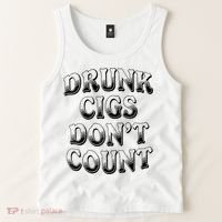 Drunk Cigs Don't Count Tank Top thumb 2
