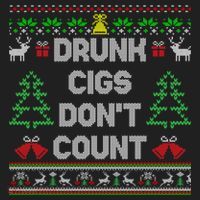 Drunk Cigs Dont Count Ugly Christmas Sweater Beanie thumb 2