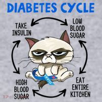 Diabetes Cycle Diabetes Awareness Cat Lover Women's Sweatshirt thumb 2