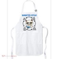 Diabetes Cycle Diabetes Awareness Cat Lover Apron thumb 0