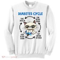 Diabetes Cycle Diabetes Awareness Cat Lover Sweatshirt thumb 0