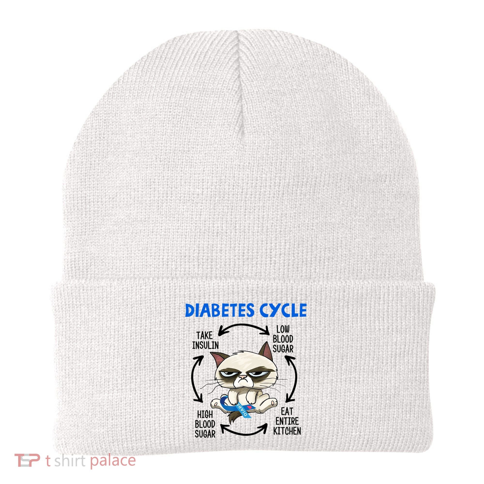 Diabetes Cycle Diabetes Awareness Cat Lover Beanie