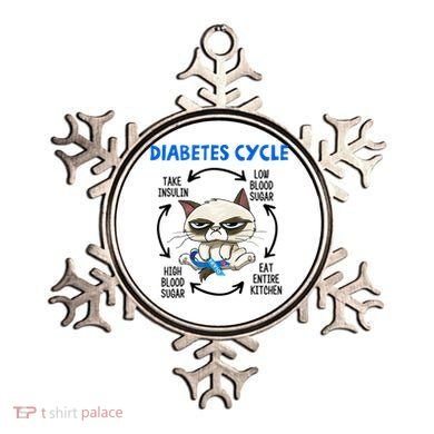 Diabetes Cycle Diabetes Awareness Cat Lover Ornament