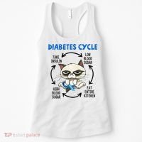 Diabetes Cycle Diabetes Awareness Cat Lover Women's Tank Top thumb 0