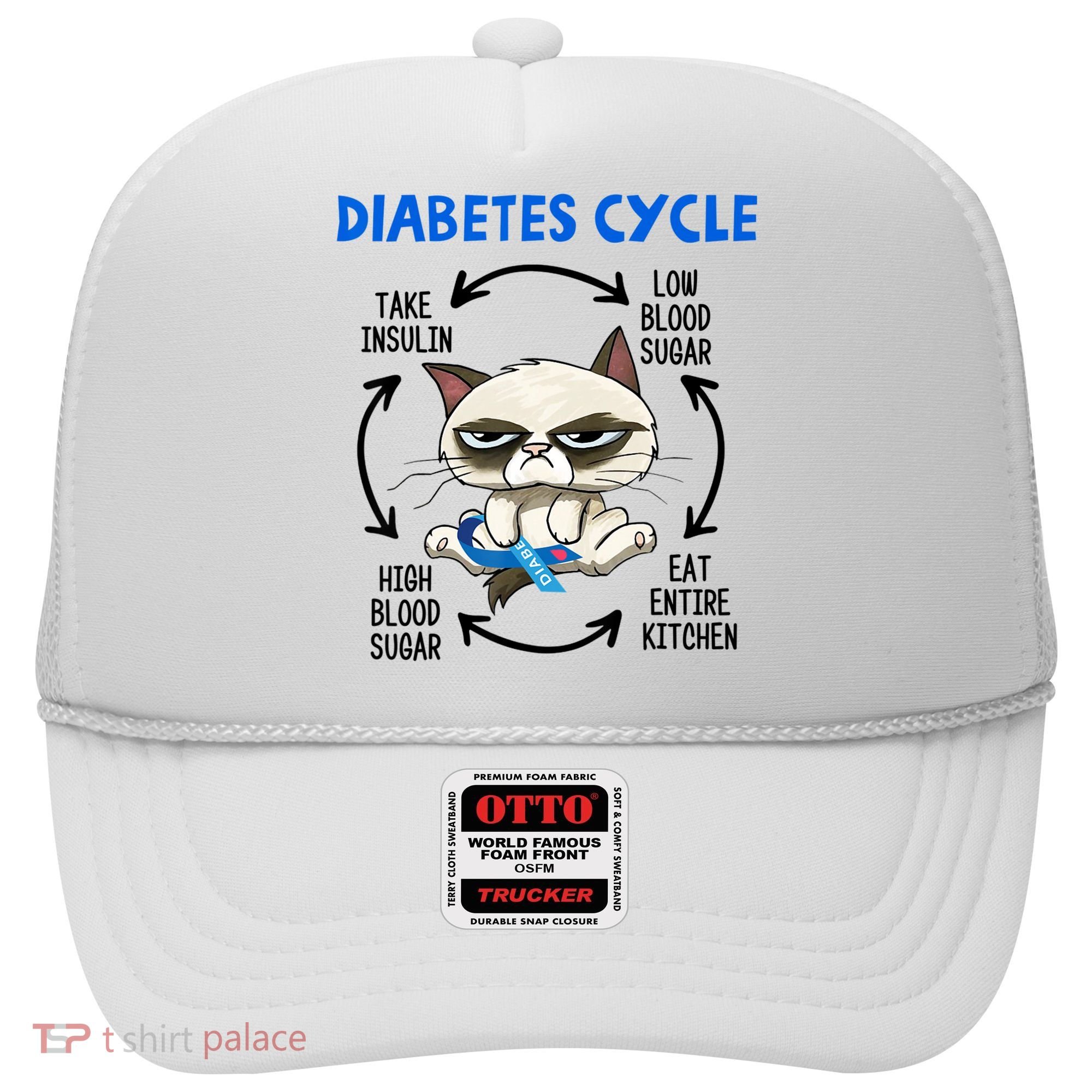 Diabetes Cycle Diabetes Awareness Cat Lover Hat