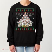 Dalmatian Christmas Dog Lover Gift Ugly Sweater Xmas Tree Gift Women's Sweatshirt thumb 0