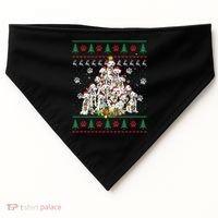 Dalmatian Christmas Dog Lover Gift Ugly Sweater Xmas Tree Gift USA-Made Doggie Bandana thumb 0