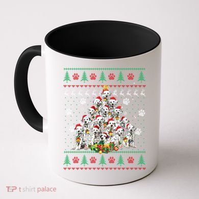 Dalmatian Christmas Dog Lover Gift Ugly Sweater Xmas Tree Gift Coffee Mug