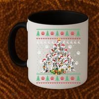 Dalmatian Christmas Dog Lover Gift Ugly Sweater Xmas Tree Gift Coffee Mug thumb 2