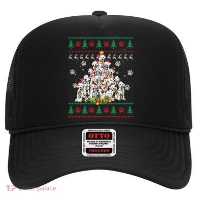 Dalmatian Christmas Dog Lover Gift Ugly Sweater Xmas Tree Gift Hat