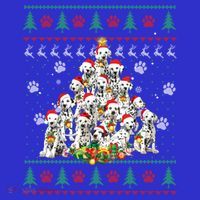 Dalmatian Christmas Dog Lover Gift Ugly Sweater Xmas Tree Gift Apron thumb 3