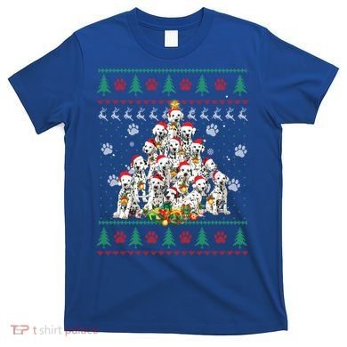 Dalmatian Christmas Dog Lover Gift Ugly Sweater Xmas Tree Gift T-Shirt