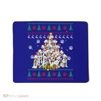 Dalmatian Christmas Dog Lover Gift Ugly Sweater Xmas Tree Gift Mousepad thumb 0