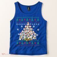 Dalmatian Christmas Dog Lover Gift Ugly Sweater Xmas Tree Gift Tank Top thumb 2
