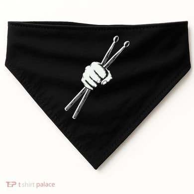 Drumset Cool Drumsticks Drumming Drums Rock Music USA-Made Doggie Bandana