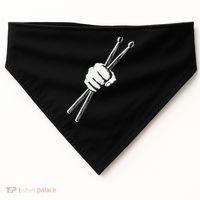 Drumset Cool Drumsticks Drumming Drums Rock Music USA-Made Doggie Bandana thumb 0