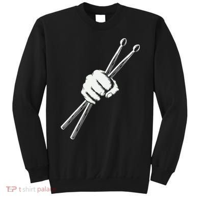 Drumset Cool Drumsticks Drumming Drums Rock Music Sweatshirt