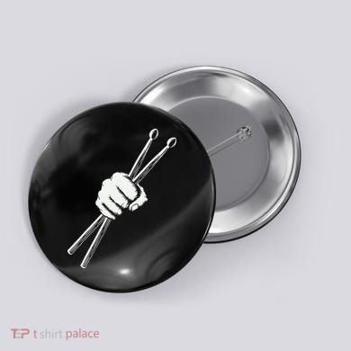 Drumset Cool Drumsticks Drumming Drums Rock Music Button