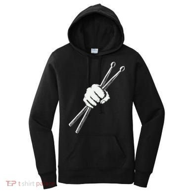 Drumset Cool Drumsticks Drumming Drums Rock Music Women's Hoodie