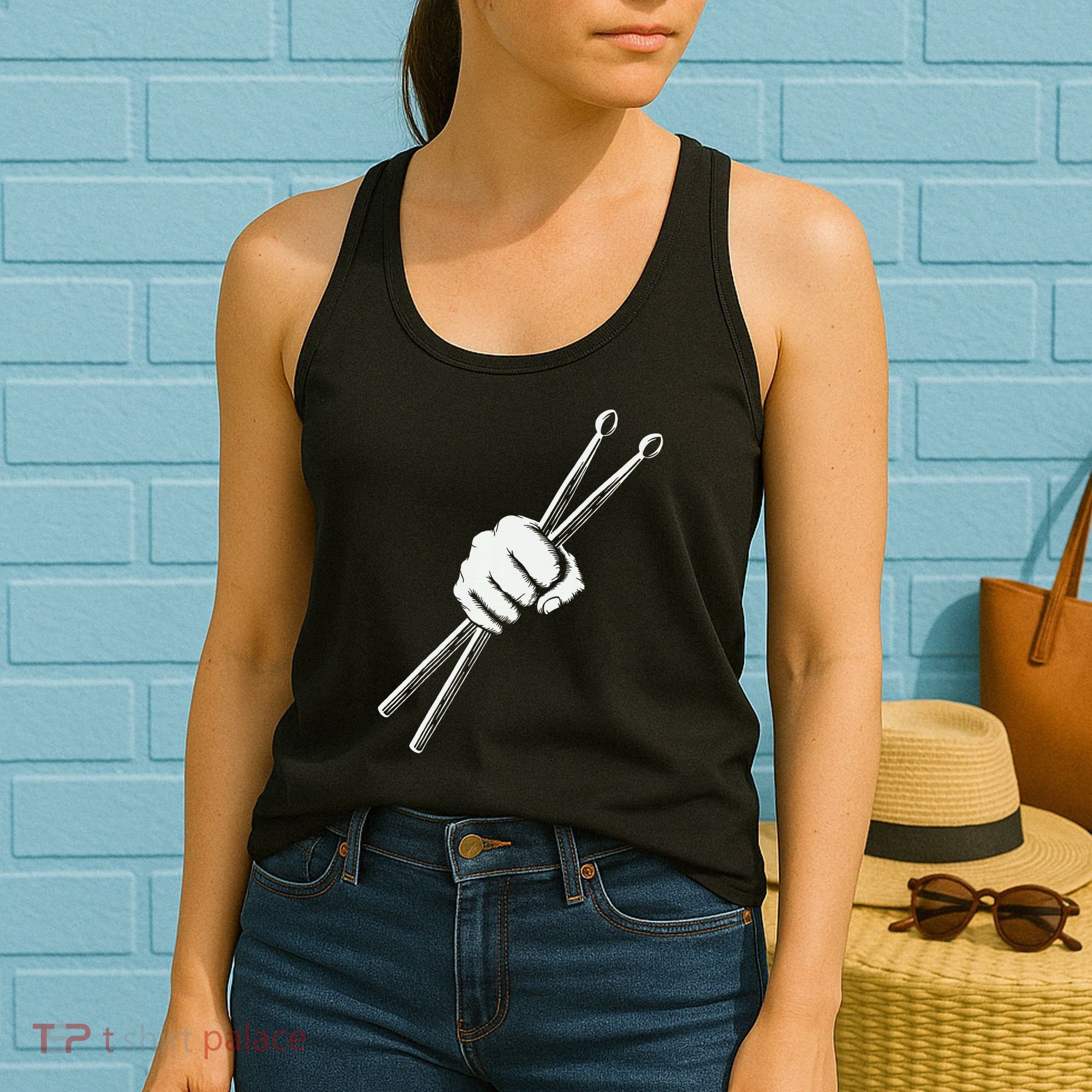 Drumset Cool Drumsticks Drumming Drums Rock Music Women's Tank Top