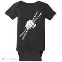 Drumset Cool Drumsticks Drumming Drums Rock Music Baby Bodysuit thumb 0