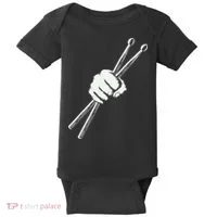 Drumset Cool Drumsticks Drumming Drums Rock Music Baby Bodysuit thumb 0