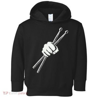 Drumset Cool Drumsticks Drumming Drums Rock Music Toddler Hoodie