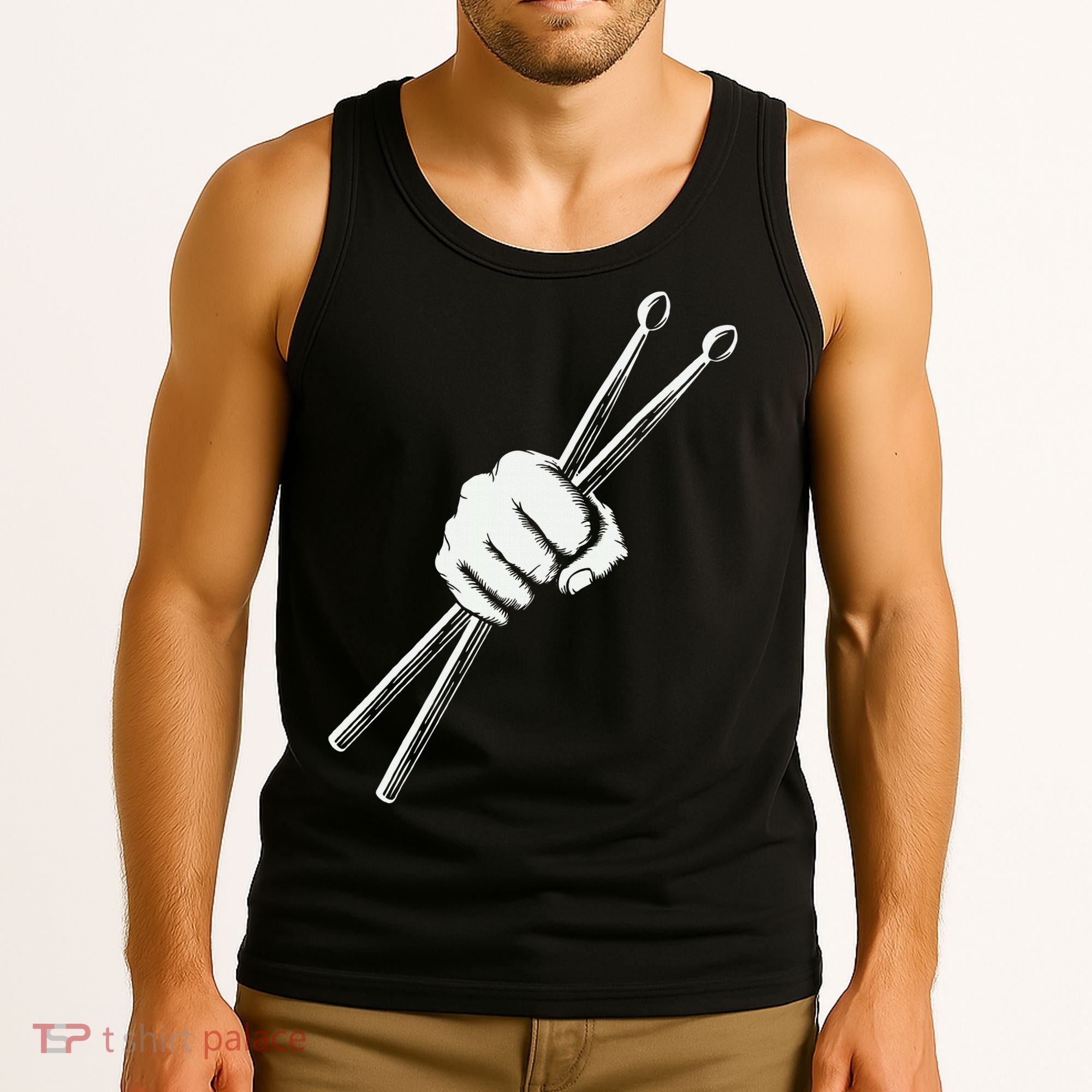 Drumset Cool Drumsticks Drumming Drums Rock Music Tank Top