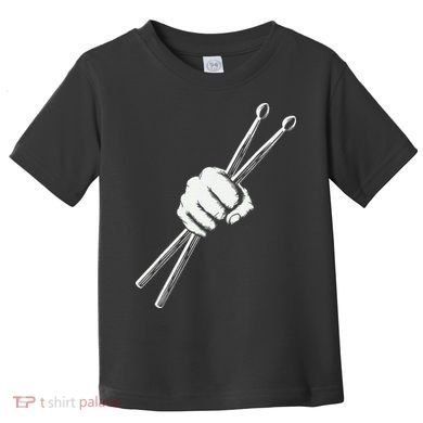 Drumset Cool Drumsticks Drumming Drums Rock Music Toddler T-Shirt