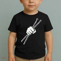 Drumset Cool Drumsticks Drumming Drums Rock Music Toddler T-Shirt thumb 2