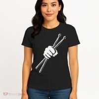 Drumset Cool Drumsticks Drumming Drums Rock Music Women's T-Shirt thumb 4
