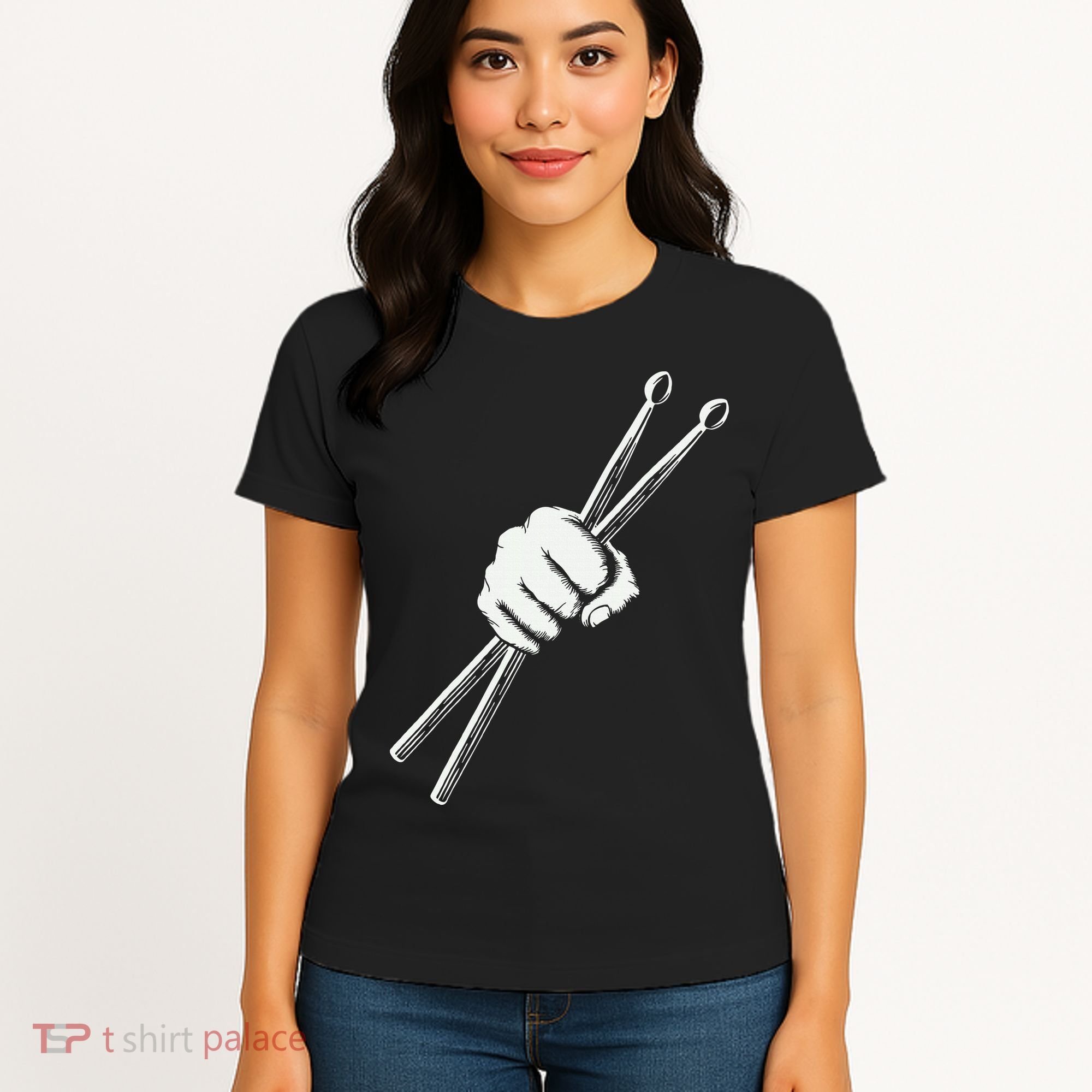 Drumset Cool Drumsticks Drumming Drums Rock Music Women's T-Shirt