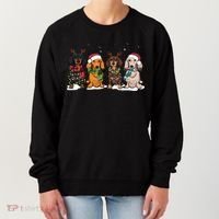 Dachshund Christmas Dog Lover Family Women's Sweatshirt thumb 0