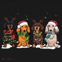 Dachshund Christmas Dog Lover Family Toddler Hoodie thumb 2
