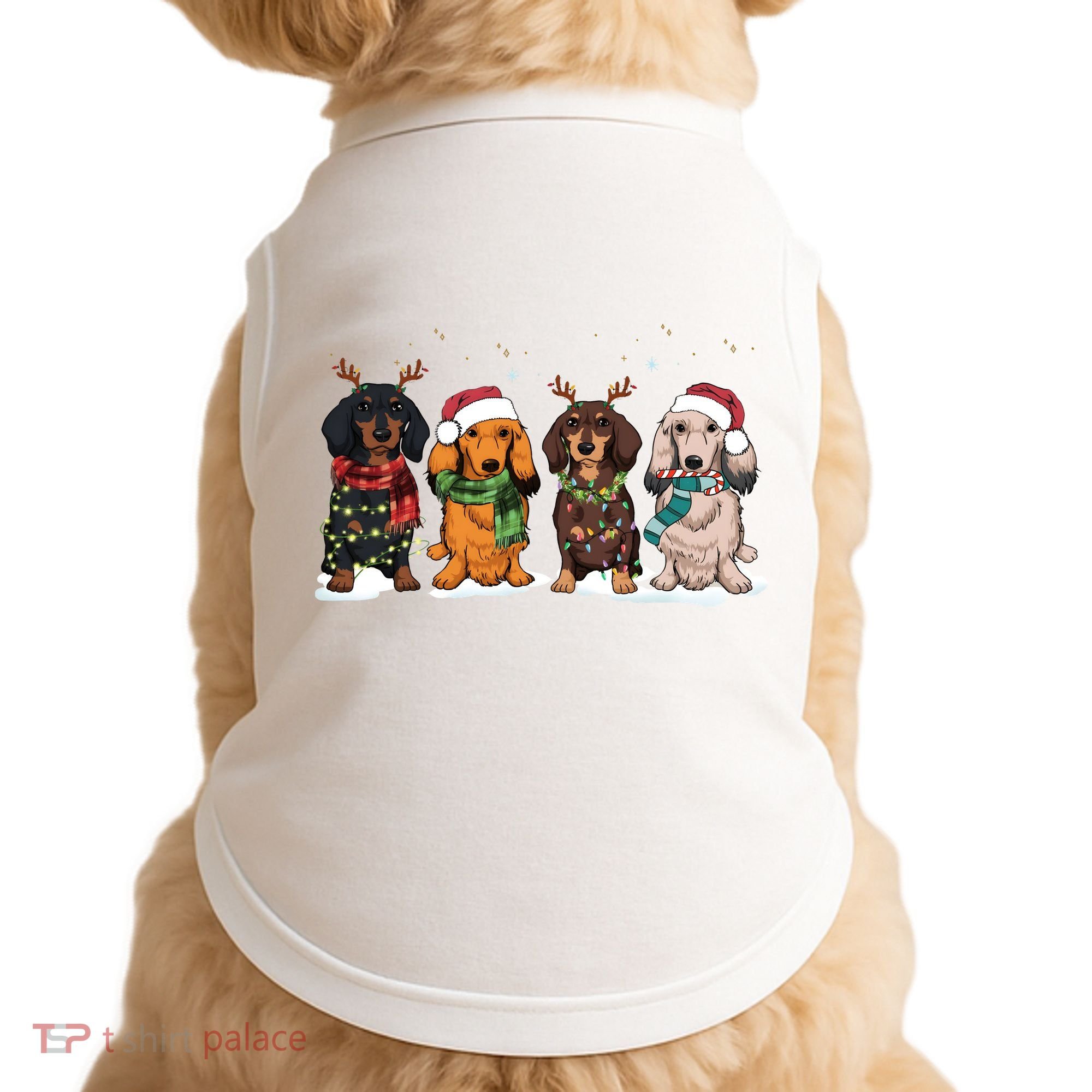 Dachshund Christmas Dog Lover Family Doggie Tank
