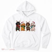 Dachshund Christmas Dog Lover Family Hoodie thumb 0