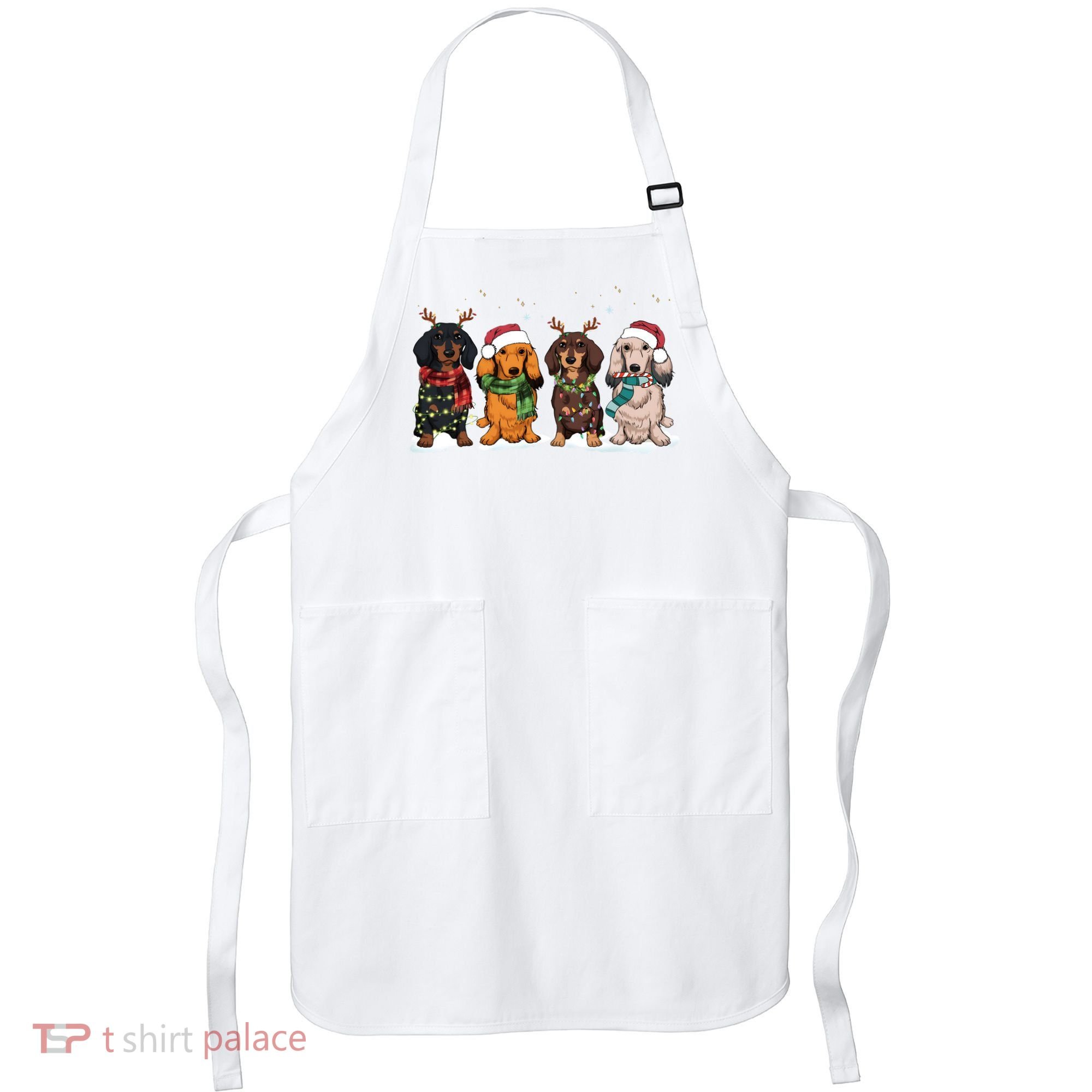 Dachshund Christmas Dog Lover Family Apron
