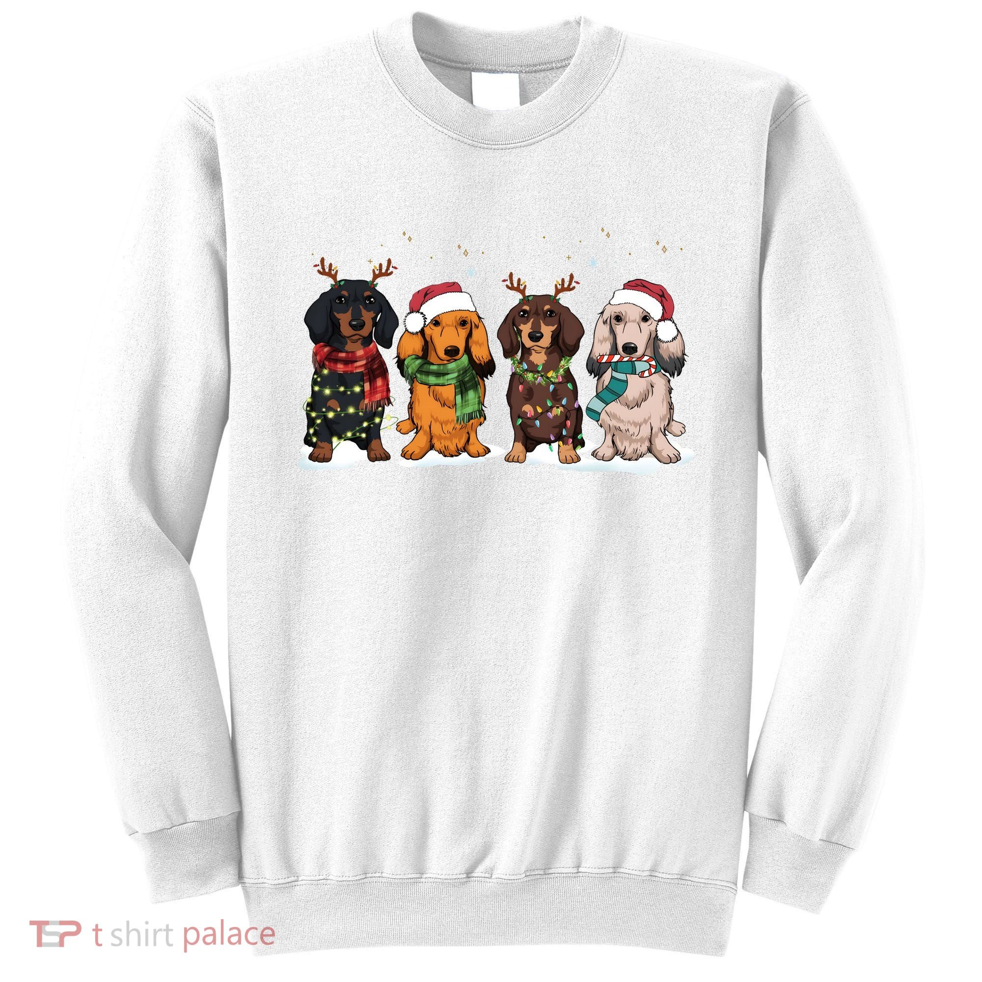 Dachshund Christmas Dog Lover Family Sweatshirt