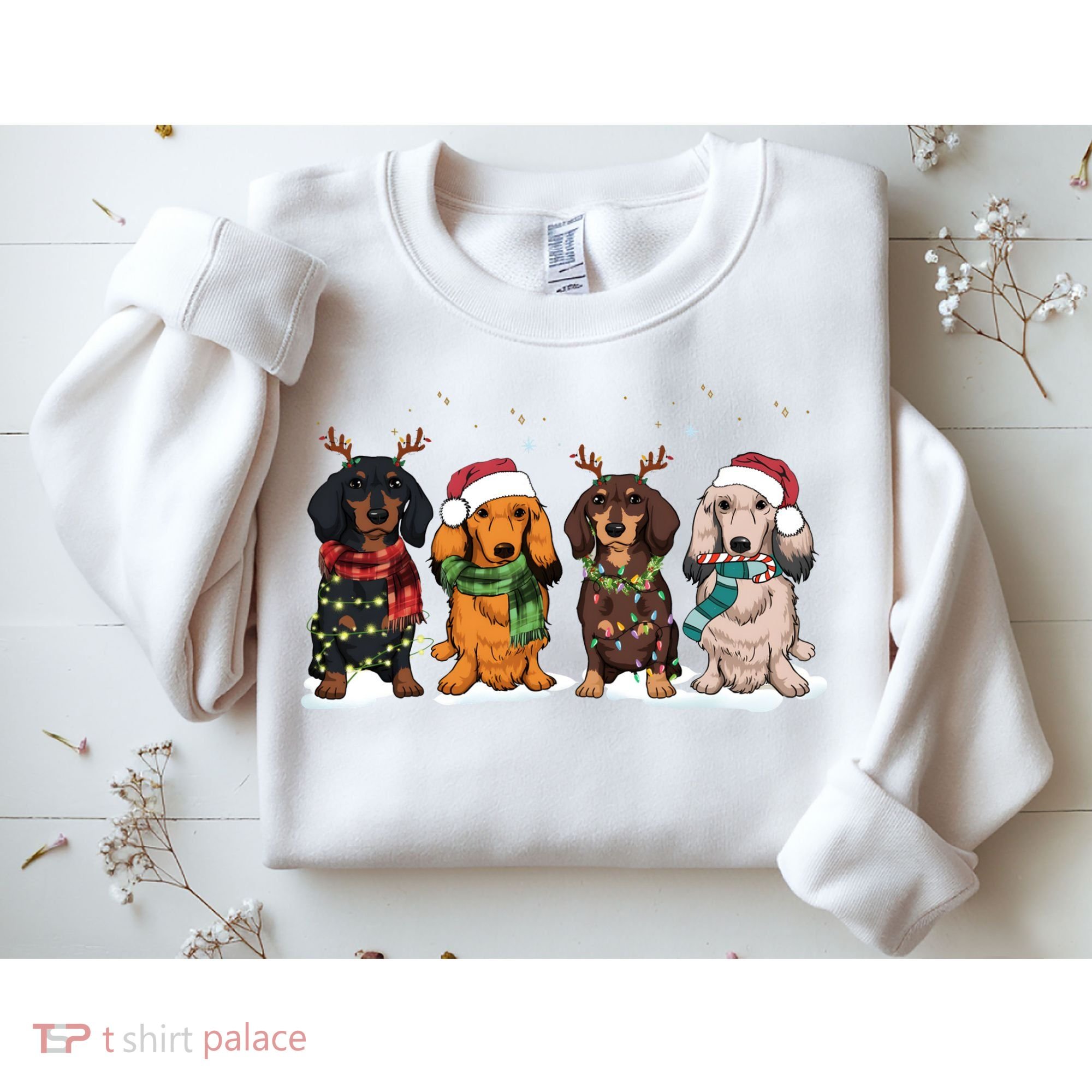 Dachshund Christmas Dog Lover Family Sweatshirt