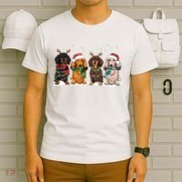 Dachshund Christmas Dog Lover Family T-Shirt thumb 6