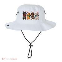 Dachshund Christmas Dog Lover Family Bucket Hat thumb 0