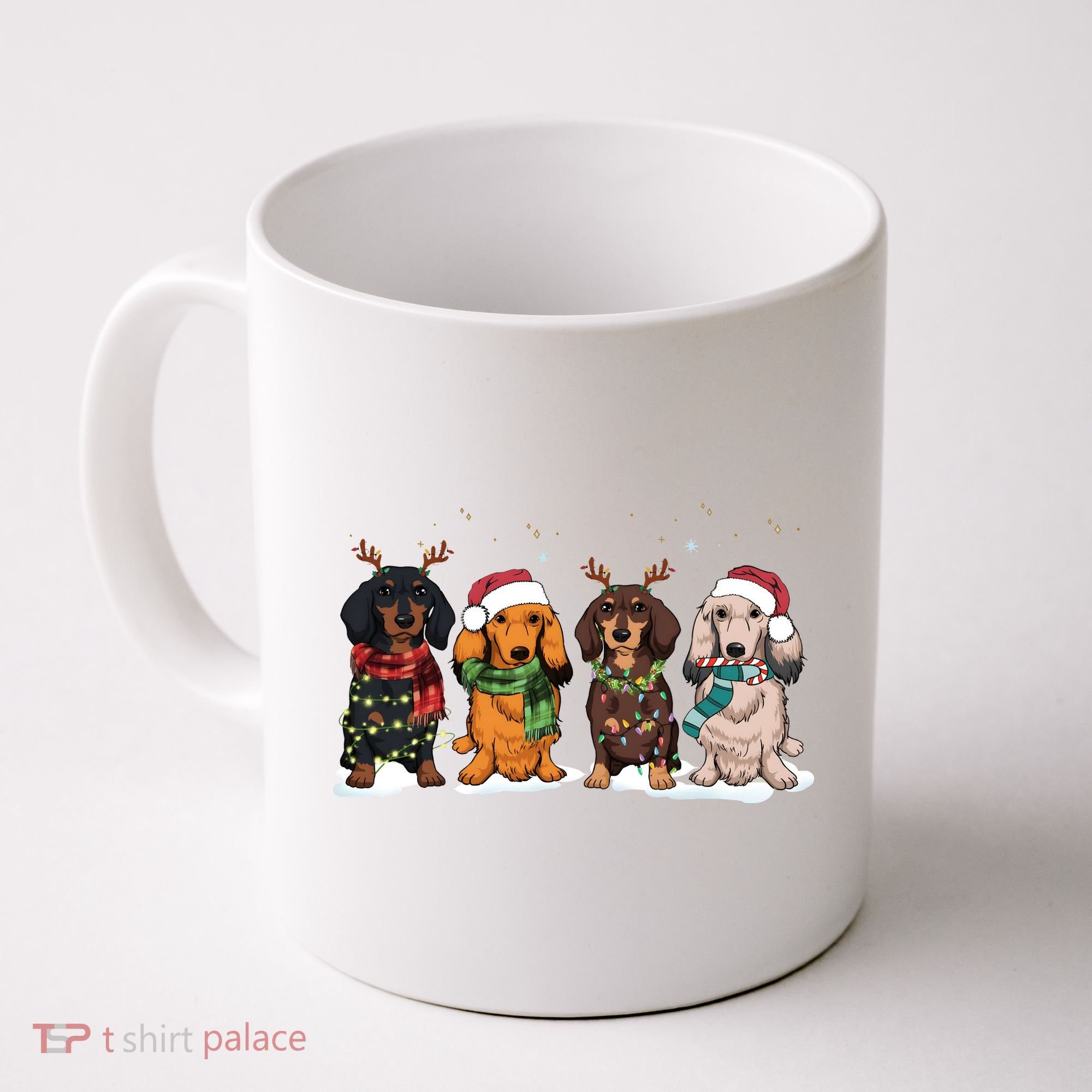 Dachshund Christmas Dog Lover Family Coffee Mug
